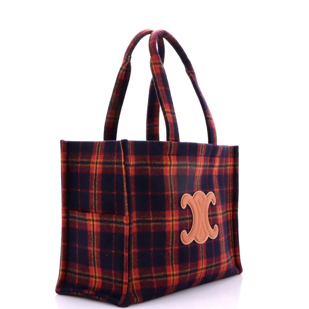 Celine Cabas Thais Tote Tartan Wool #254851C15B - Picture 2 of 7